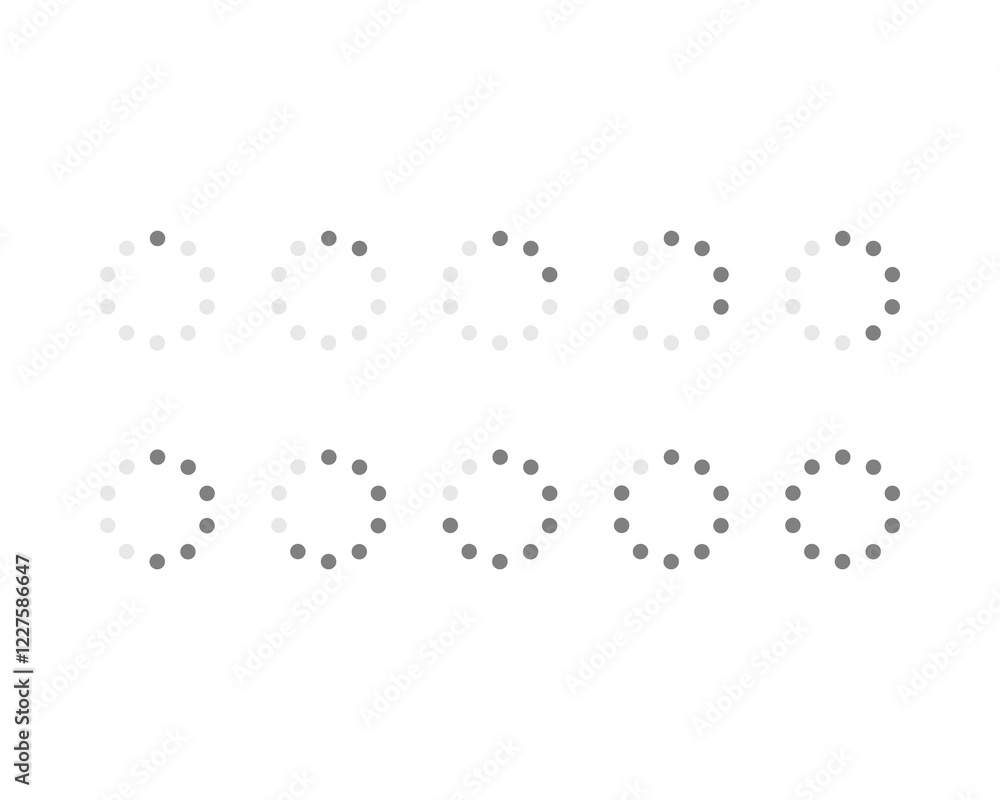 Collection Loading bar status icon. Vector illustration. Set of vector loaded icons. Download progress. Donload or Upload. Collection Loading bar status icon. Vector illustration. Set of vector loaded icons. Download progress. Donload or Upload.