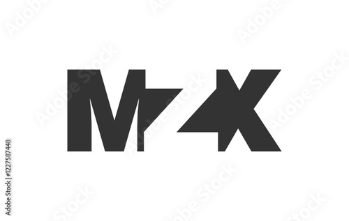 MZX logo design. Initial letter M Z X bold font style for tech startups, consulting, corporate branding. Creative company name, headlines typography identity, trendy logotype.