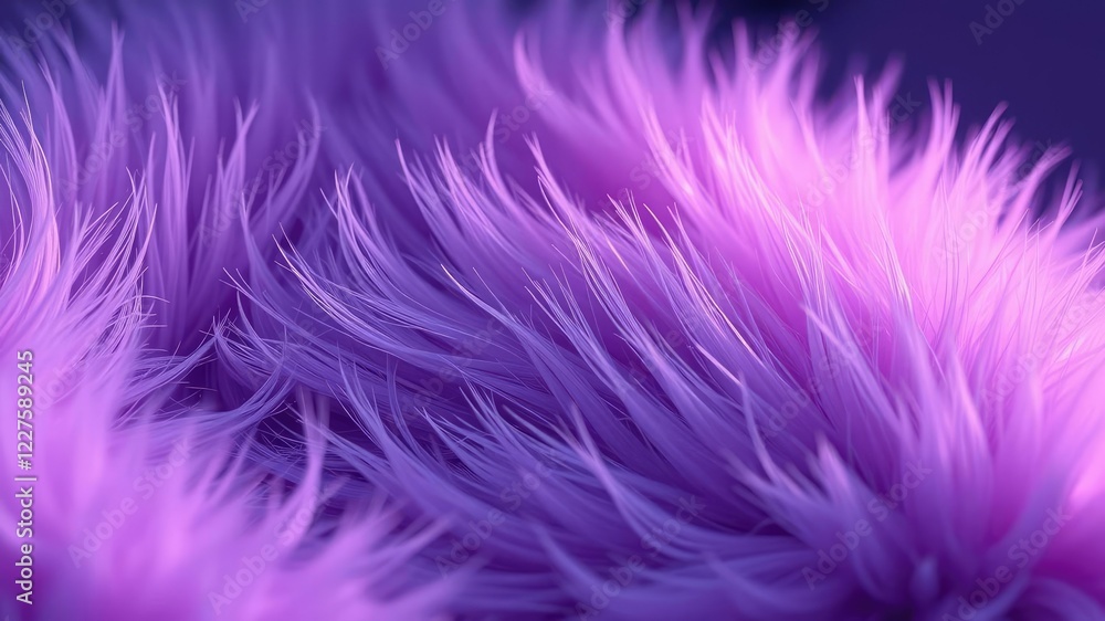 Softly glowing lavender faux fur with subtle shimmer, peaceful surroundings, iridescent sheen, serene oasis Softly glowing lavender faux fur with subtle shimmer, peaceful surroundings, iridescent sheen, serene oasis