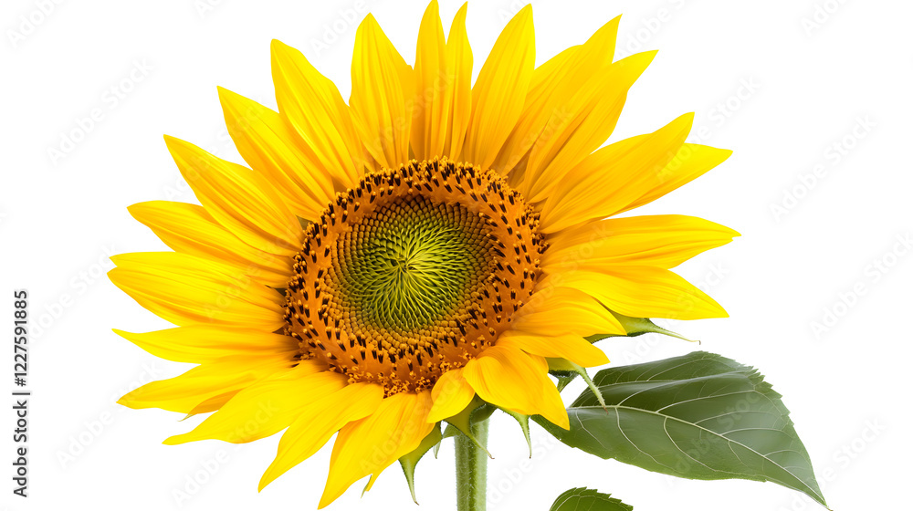 Obraz premium sunflower isolated on white background