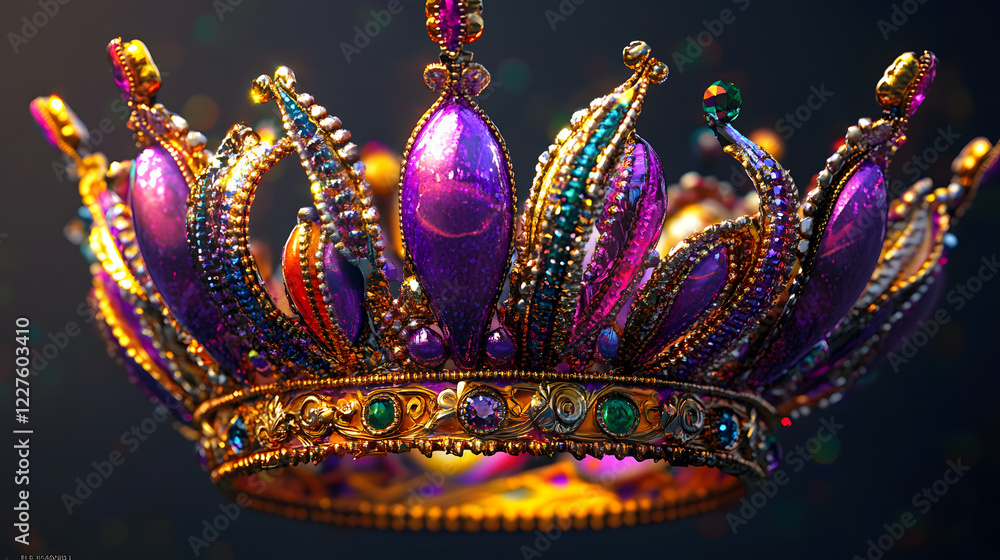Naklejka premium The Crown of Mardi Gras 2025