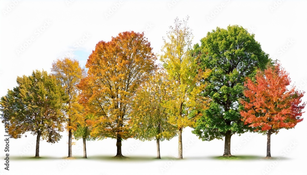 Naklejka premium autumn tree in autumn