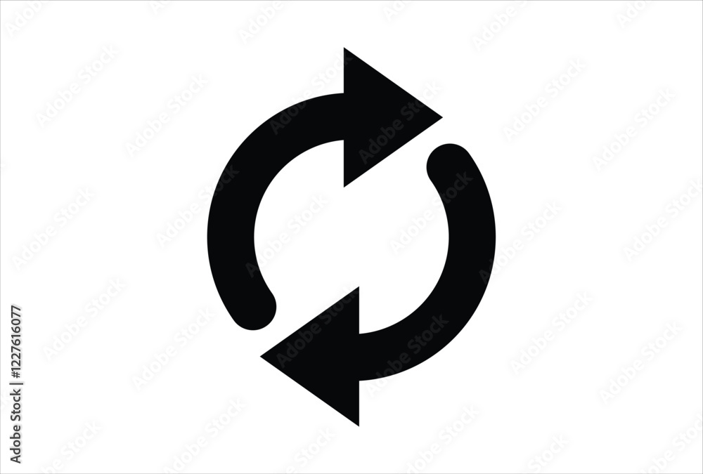 Black curved arrow icon ioslated on transparent background vector template Black curved arrow icon ioslated on transparent background vector template