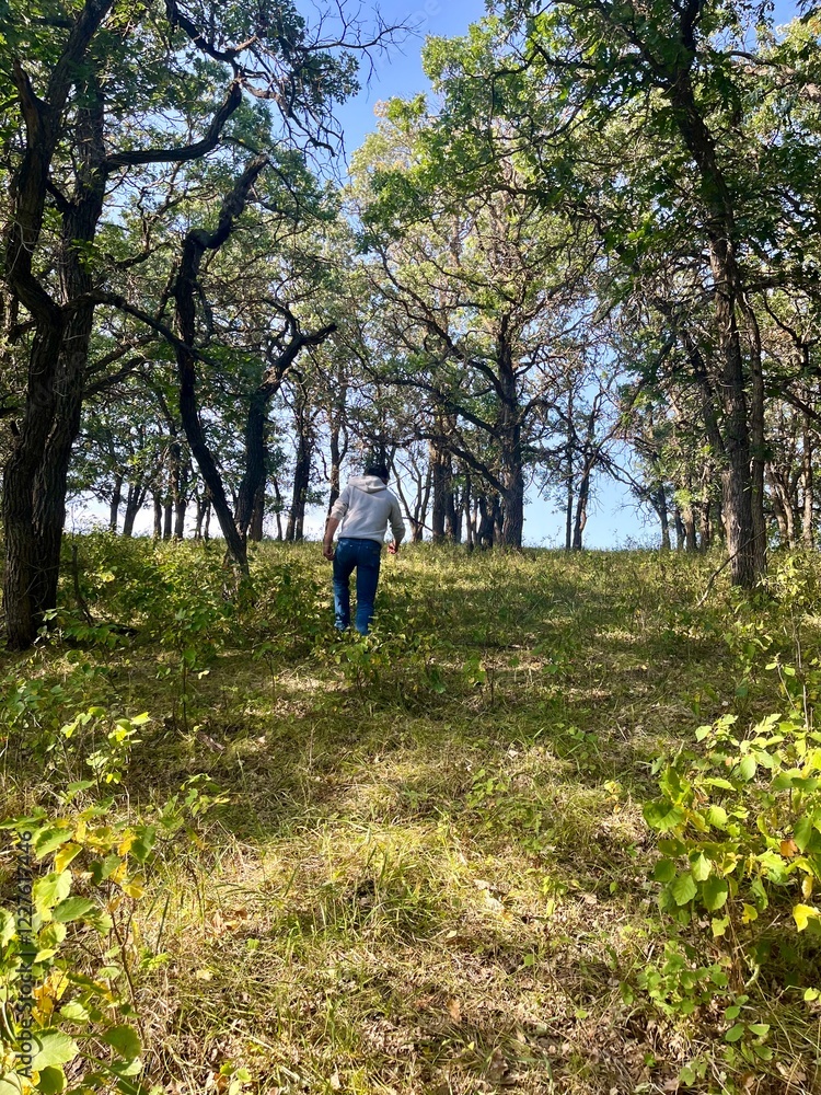 walking in the park