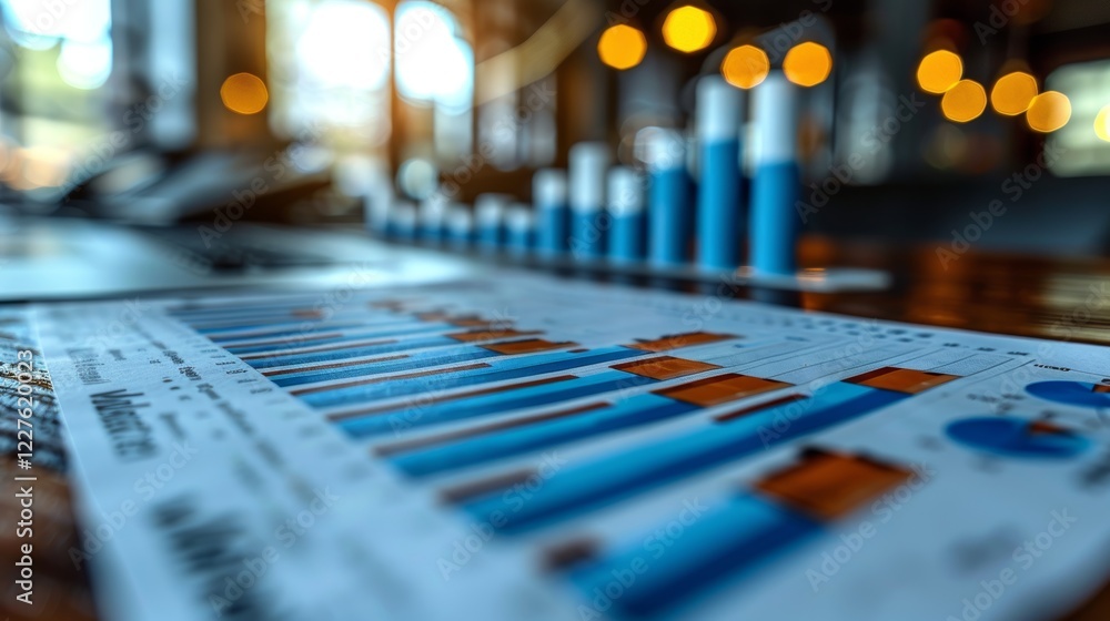 Business Finance Chart, Graph, Document, Report, Growth, Analysis, Data, Bar, Market, Financial