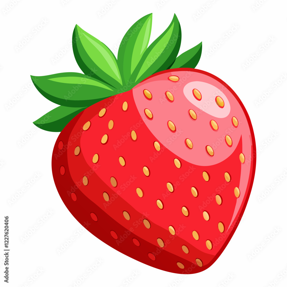 Fototapeta premium strawberry isolated on white