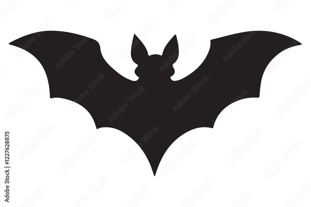 Bat Silhouette Vector Illustration for Halloween Projects Bat Silhouette Vector Illustration for Halloween Projects