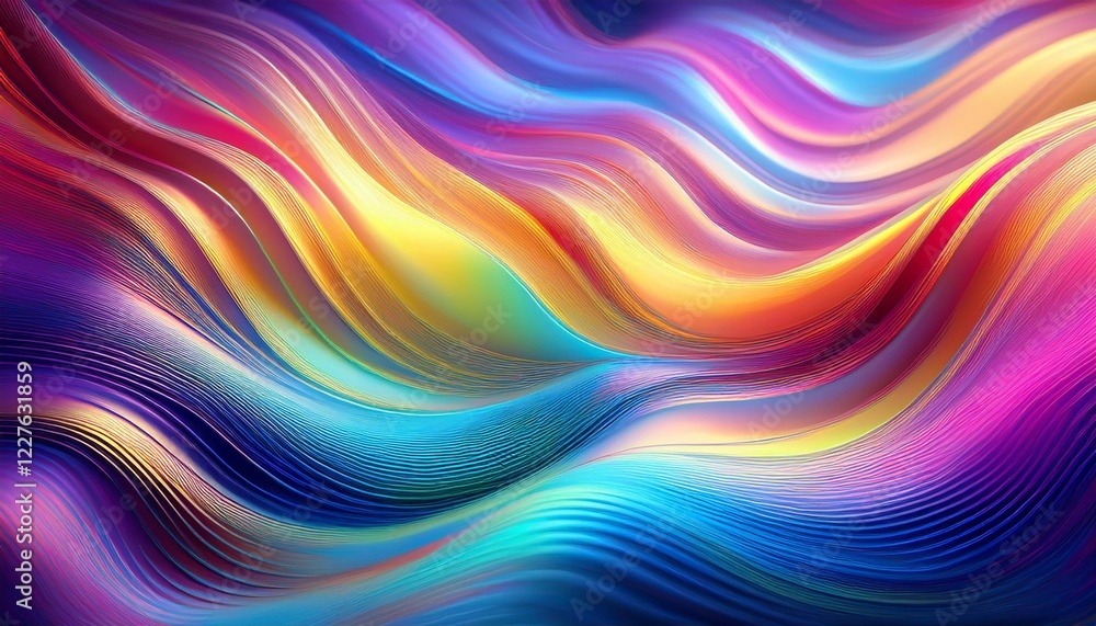 vibrant holographic texture with colorful waves abstract design for modern creative projects vibrant holographic texture with colorful waves abstract design for modern creative projects