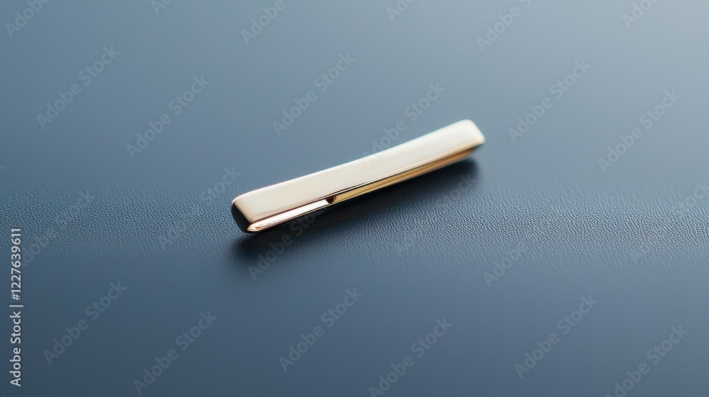 Elegant Macro Photograph of a Luxury Tie Clip on a Smooth Background Elegant Macro Photograph of a Luxury Tie Clip on a Smooth Background