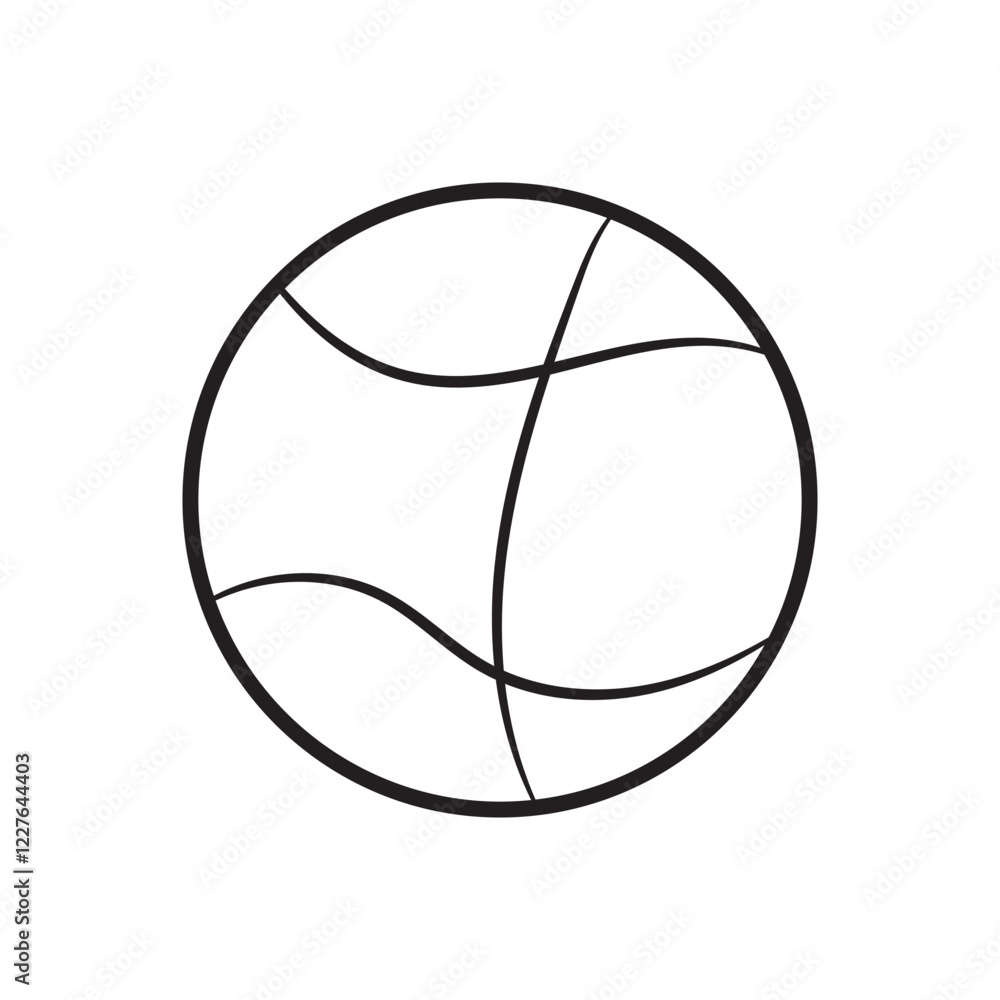 basketball icon on white background, EPS10 basketball icon on white background, EPS10