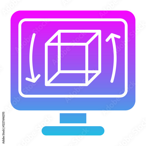 3d cube Icon