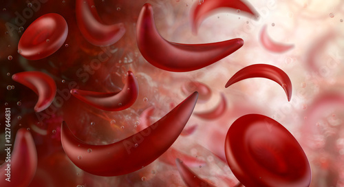 Obraz na plátně Sickle cell anemia