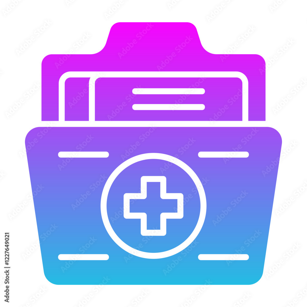 Obraz premium Medical file Icon