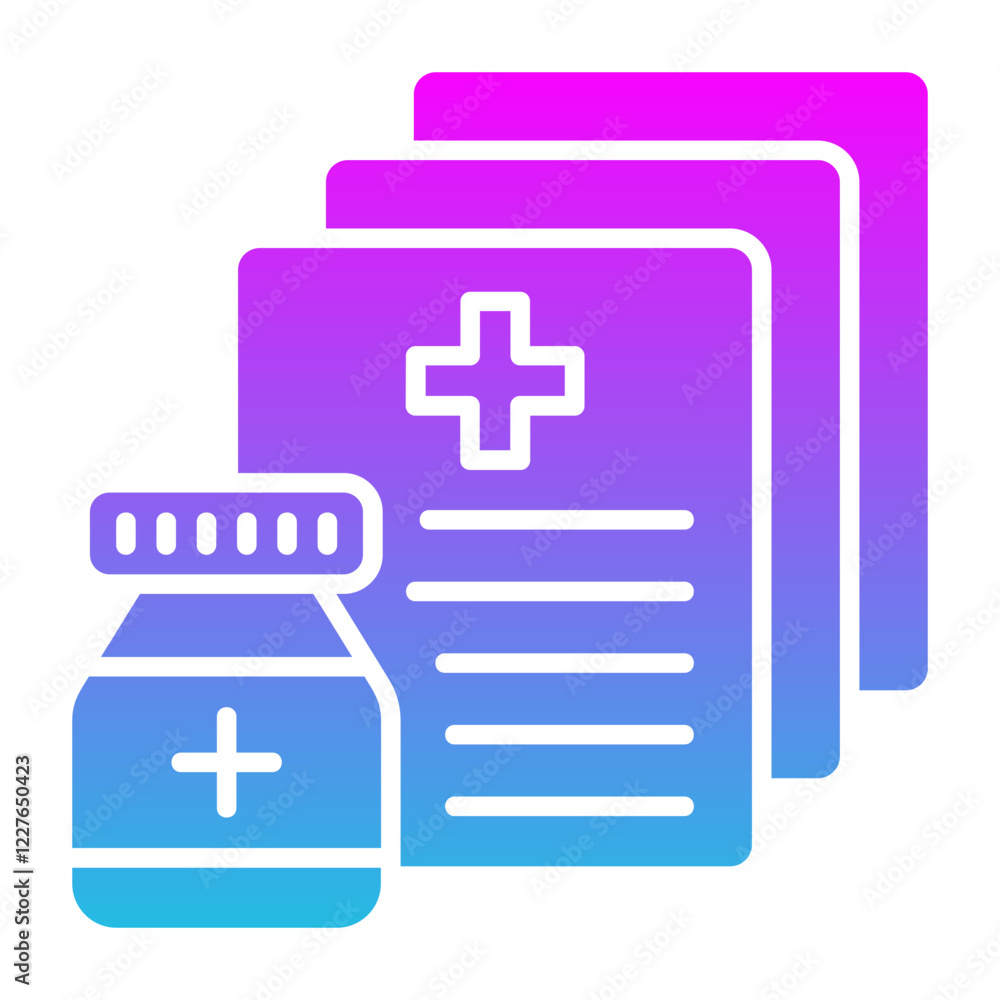 Fototapeta premium Prescription Icon