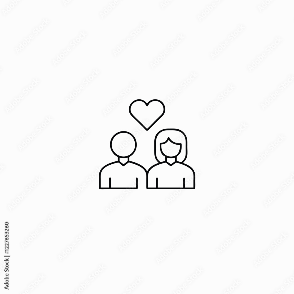 valentine's day couple icon for your project valentine's day couple icon for your project