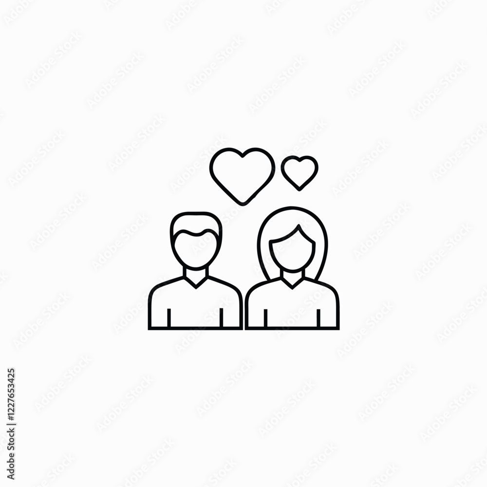 valentine's day couple icon for your project valentine's day couple icon for your project