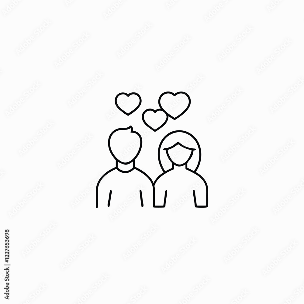 valentine's day couple icon for your project valentine's day couple icon for your project