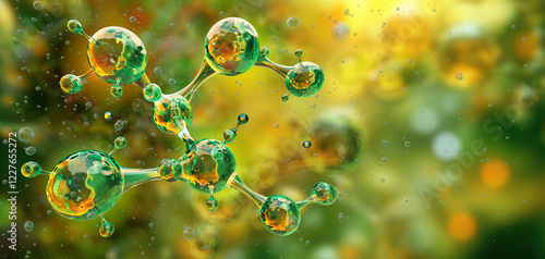 Photos Molecules, 3D background