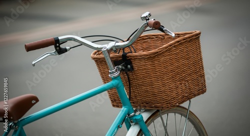 Bicycle with Travel Basket HD Minimal Design photo