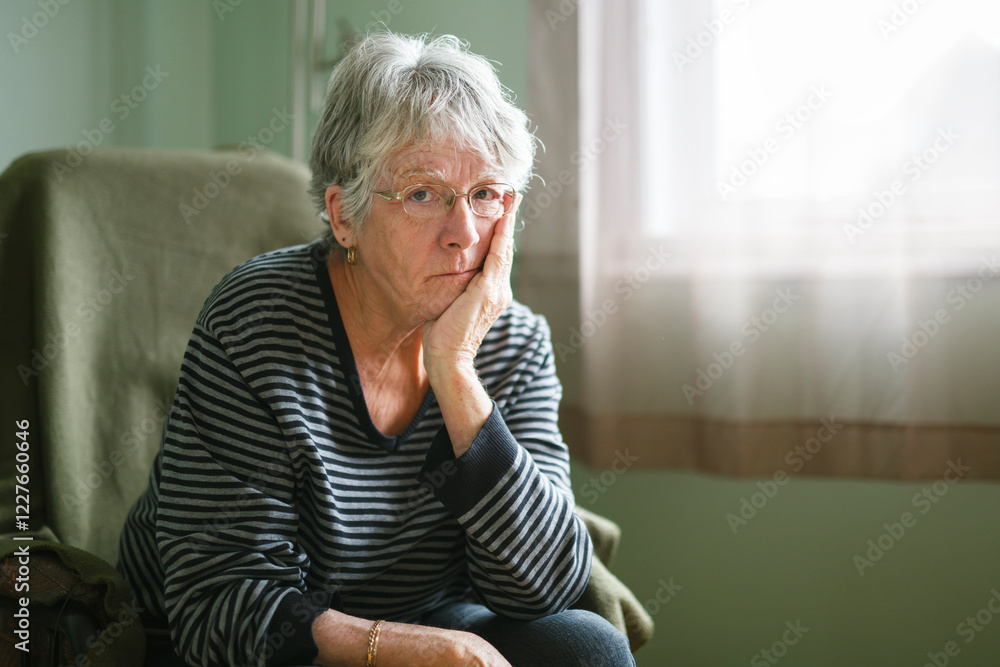 worried senior woman at home felling very bad worried senior woman at home felling very bad
