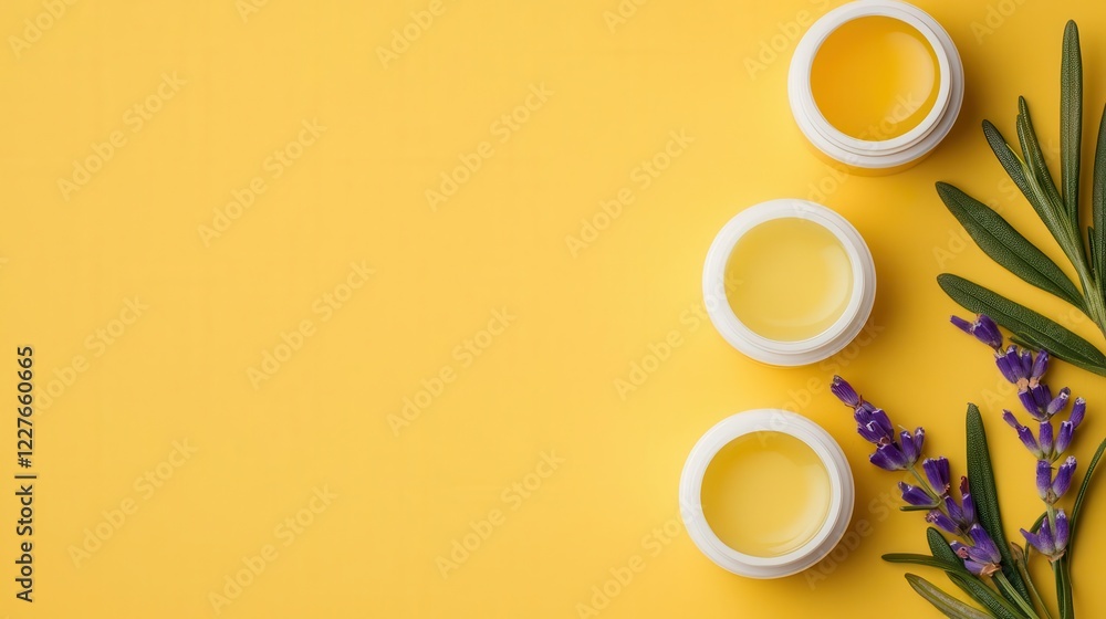 Organic lip balm tubes arranged with fresh beeswax and essential oils, ecofriendly vibe Organic lip balm tubes arranged with fresh beeswax and essential oils, ecofriendly vibe
