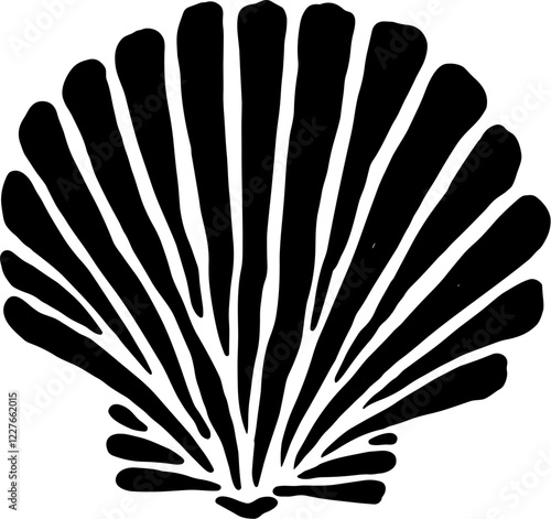 shells sketch style vector illustration isolated on white background.