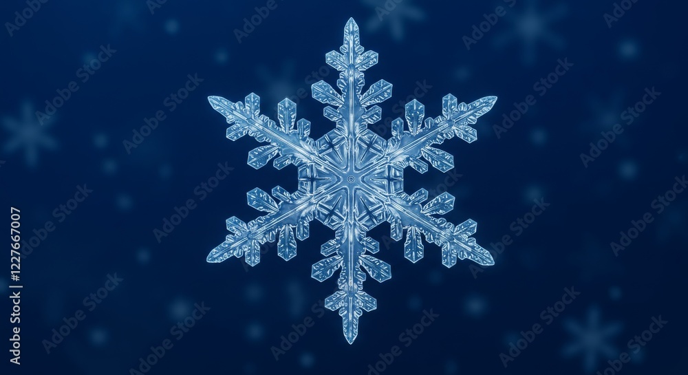 Snowflake with Intricate Yet Simple Patterns Snowflake with Intricate Yet Simple Patterns