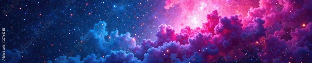 Cosmic nebulas and stars in a stunning pink and blue galaxy backdrop, blue, pink, space Cosmic nebulas and stars in a stunning pink and blue galaxy backdrop, blue, pink, space