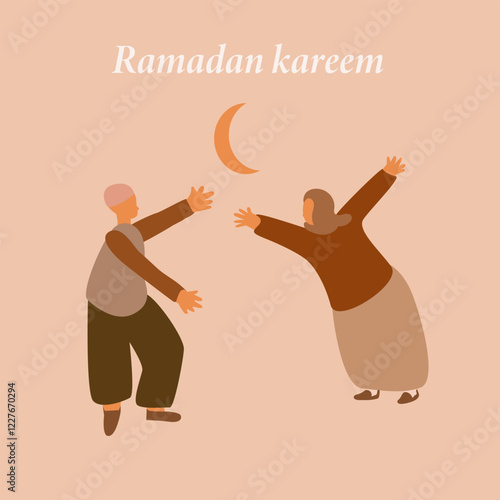 Muslims celebrate Ramadan with joy Muslim men and women