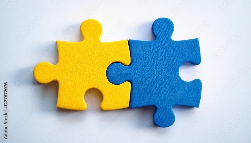 Fototapeta premium 3d puzzle piece