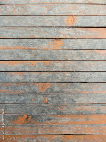 Obraz na płótnie Weathered Wooden Wall of a Rustic Rural Home. w salonie