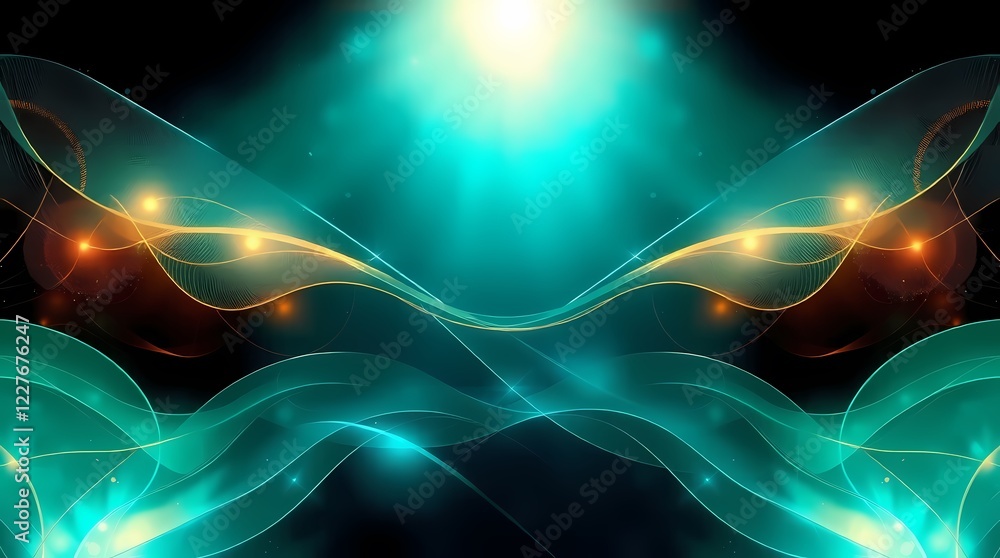 Fototapeta premium abstract background with glowing lines