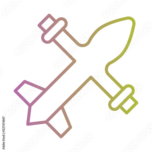 Military Drone Icon Design