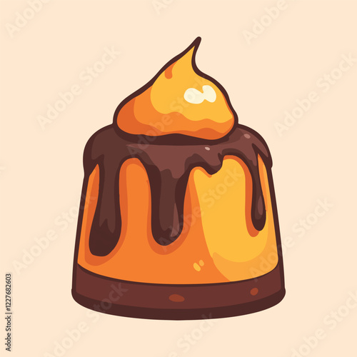 Pastry Cake Food Vector illustration 