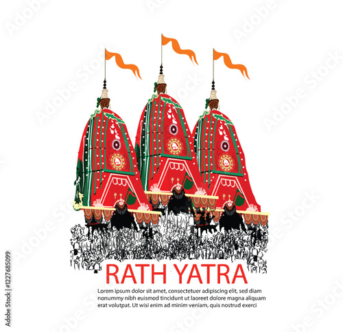 Rath Yatra festival (locally called Ratha Yatra) is based around the worship of Lord Jagannath, Balabhadra and Subhadra on Chariot