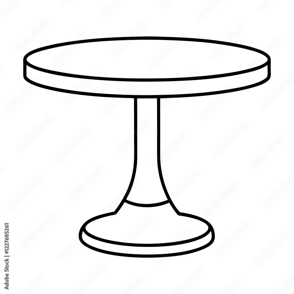 table isolated on white table isolated on white