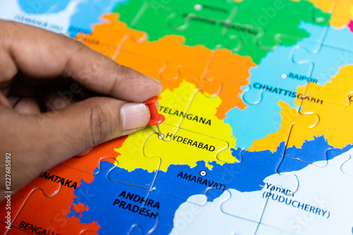 Political map of India