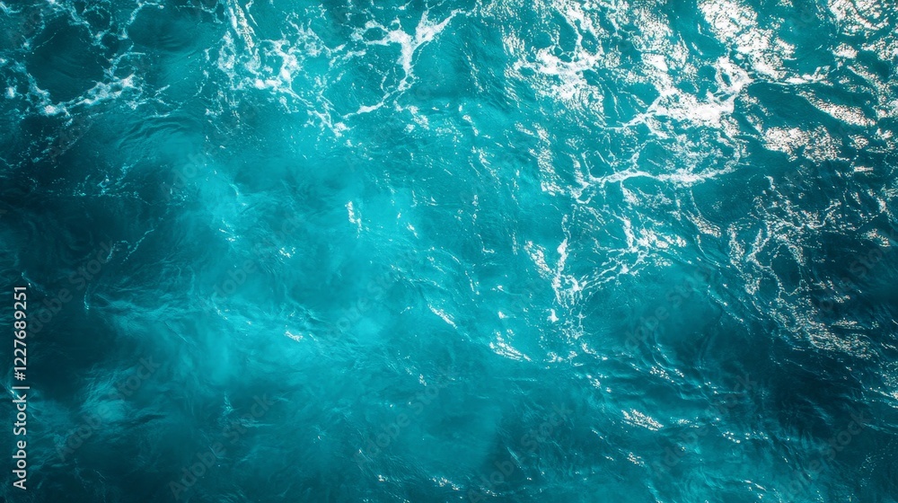 The ocean is blue and calm The ocean is blue and calm