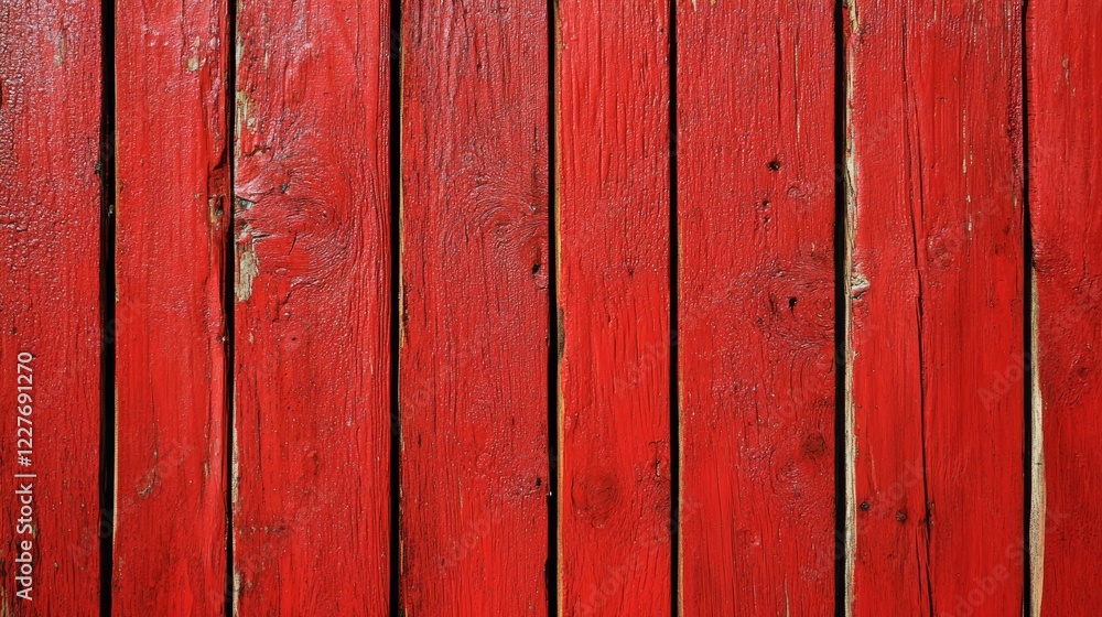 A red wooden fence with a red background A red wooden fence with a red background