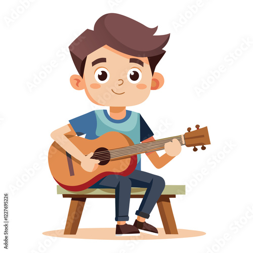man playing guitar
