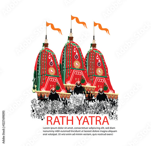 Rath Yatra festival (locally called Ratha Yatra) is based around the worship of Lord Jagannath, Balabhadra and Subhadra on Chariot