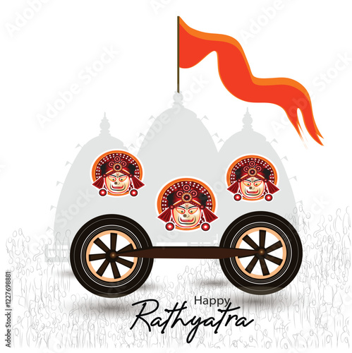 Rath Yatra festival (locally called Ratha Yatra) is based around the worship of Lord Jagannath, Balabhadra and Subhadra on Chariot