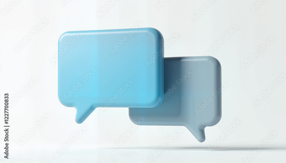 Fototapeta premium Two speech bubbles