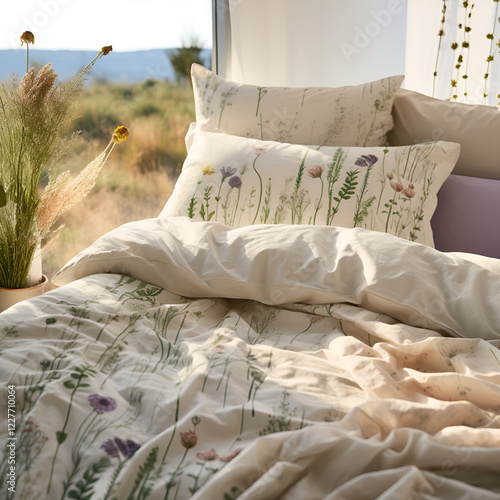 bed in bedroom
