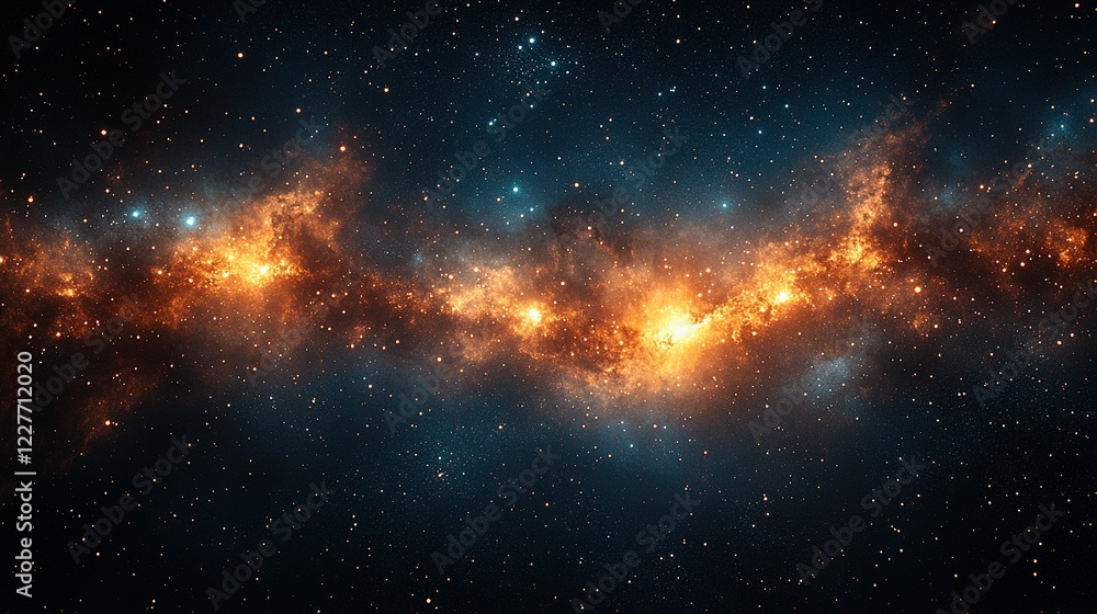 Obraz premium Cosmic Firestorm background hd