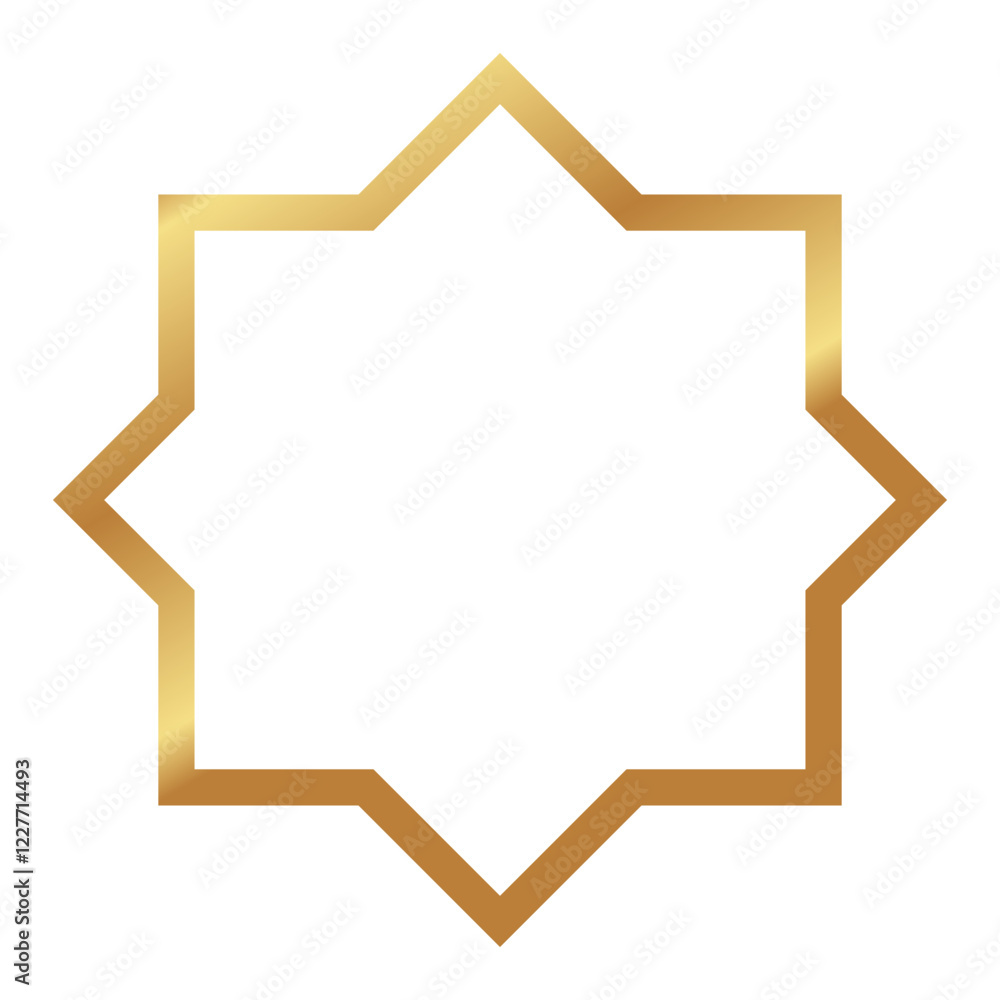Gold Islamic Mosque Frame For Text Box Decoration Gold Islamic Mosque Frame For Text Box Decoration
