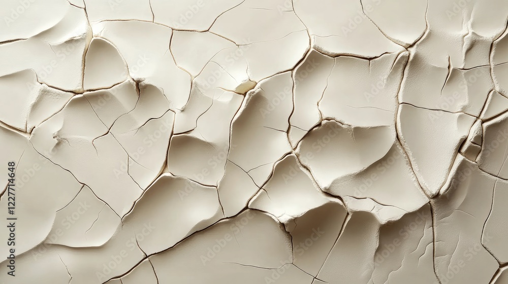 Realistic Cracked Soil Texture on Ivory Concrete Wall Surface Ideal for Background or Design Use Realistic Cracked Soil Texture on Ivory Concrete Wall Surface Ideal for Background or Design Use
