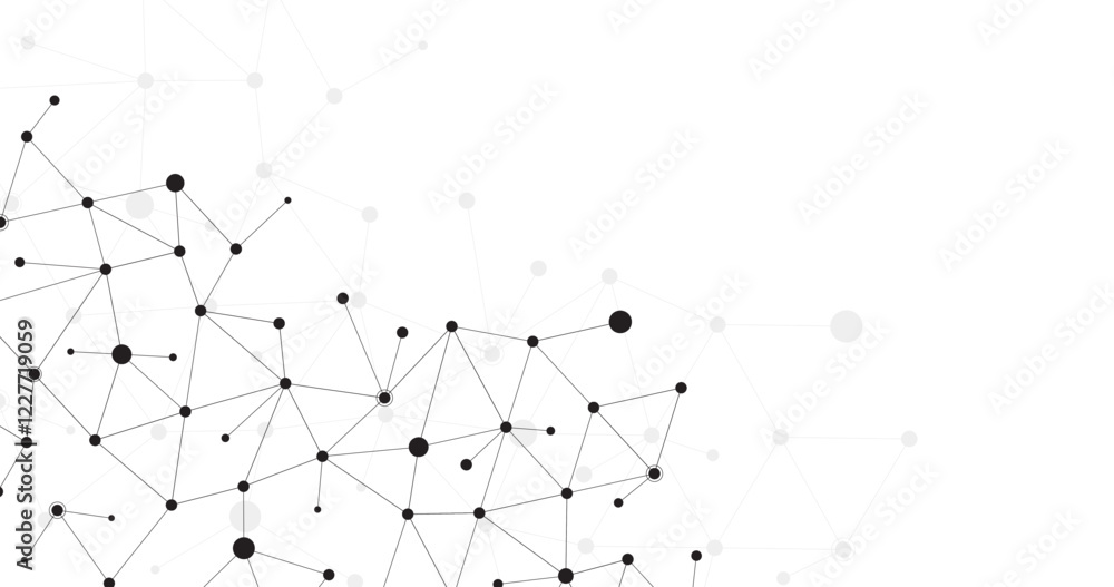 geometric modern cyber cell data lines connecting with dots in transparent background geometric modern cyber cell data lines connecting with dots in transparent background