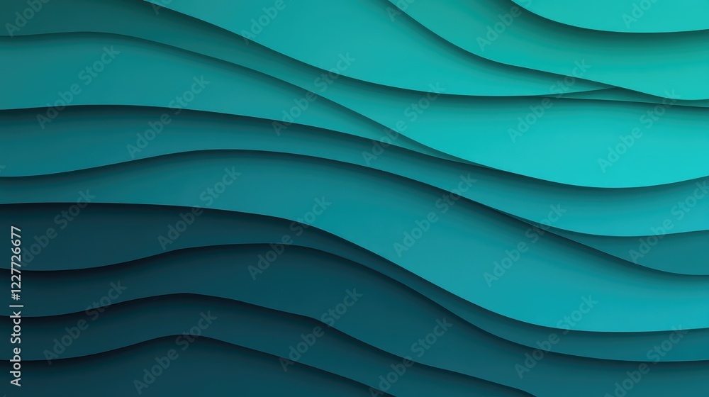 Sleek abstract gradient background featuring smooth transitions from teal to azure with layered waves for modern design projects Sleek abstract gradient background featuring smooth transitions from teal to azure with layered waves for modern design projects