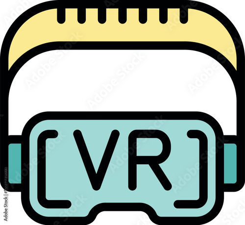 Vr headset isolated on white background, providing immersive virtual reality experience